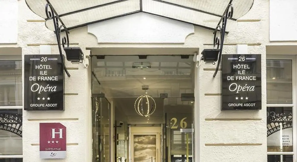 Hotel Ile De France Opera Paris